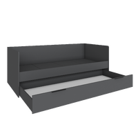 Мадрид Кровать 0.9 с универсальная графит
